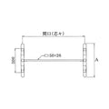 アルミダイキャストテーブル脚 ベースサイズ：A704×高さ700mm迄指定可×間口（芯々）1300mm 品番：DC-S-700 塗装カラー：14 ポール：60φ