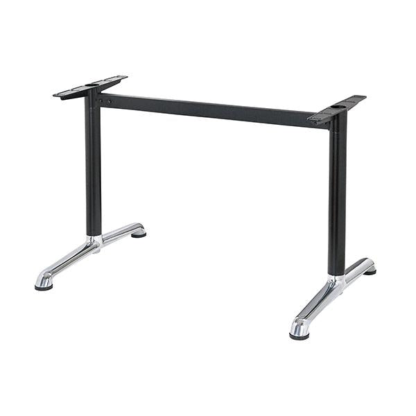 アルミダイキャストテーブル脚 ベースサイズ：A704×高さ700mm迄指定可×間口（芯々）1600mm 品番：DC-S-700 塗装カラー：14 ポール：60φ