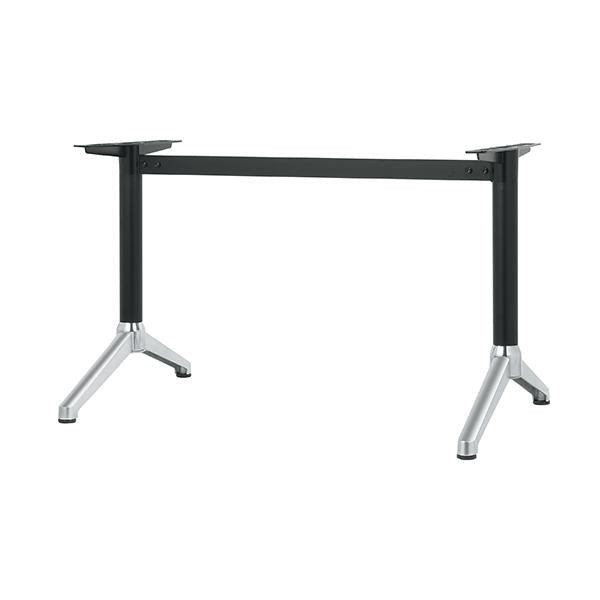 アルミ鋳物テーブル脚 ベースサイズ：A700×高さ700mm迄指定可×間口（芯々）1000mm 品番：DC-Y-700 塗装カラー：14AM ポール：60φ