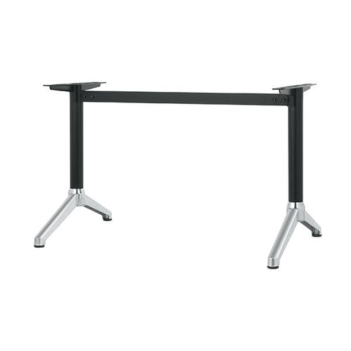 アルミ鋳物テーブル脚 ベースサイズ：A700×高さ700mm迄指定可×間口（芯々）1300mm 品番：DC-Y-700 塗装カラー：14AM ポール：60φ