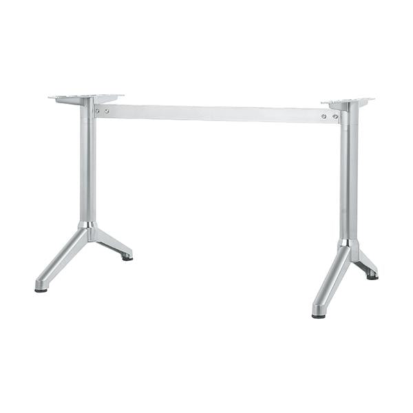 アルミ鋳物テーブル脚 ベースサイズ：A700×高さ700mm迄指定可×間口（芯々）1600mm 品番：DC-Y-700 塗装カラー：88 ポール：60φ