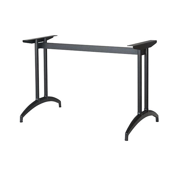 アルミ鋳物テーブル脚 ベースサイズ：A590×高さ700mm迄指定可×間口（芯々）1600mm 品番：K-N-580 塗装カラー：44 ポール：32φ
