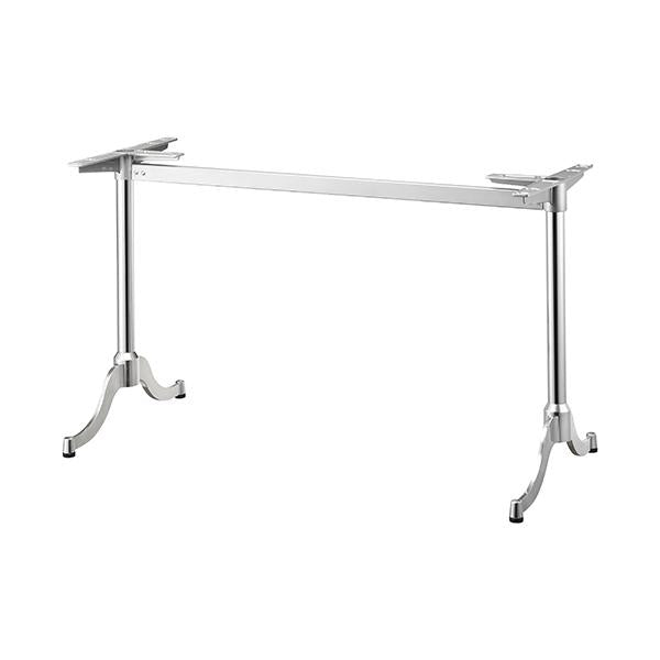 アルミダイキャストテーブル脚 ベースサイズ：550×高さ700mm迄指定可×間口（芯々）：1300mm 品番：MD-S-550 塗装カラー：44 ポール：42φ