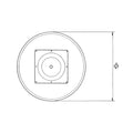 ハヤシ スチールベーステーブル脚 ベースサイズ：A360φ×高さ700mmまで指定可 品番：RS-5D 塗装カラー：22 ポール：60φ