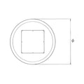 ハヤシ スチールベーステーブル脚 ベースサイズ：A600φ×高さ700mmまで指定可 品番：RS-6D-L 塗装カラー：99 ポール：139φ