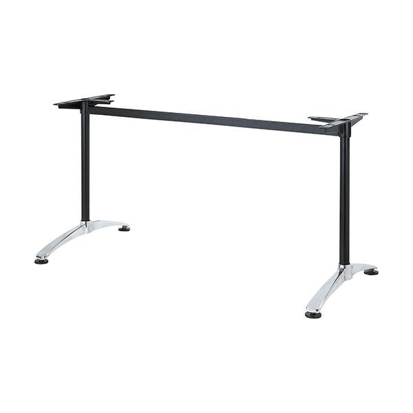 アルミダイキャストテーブル脚 ベースサイズ：A660×高さ700mm迄指定可×間口（芯々）1600mm 品番：S-DX-660 塗装カラー：14 ポール：42φ