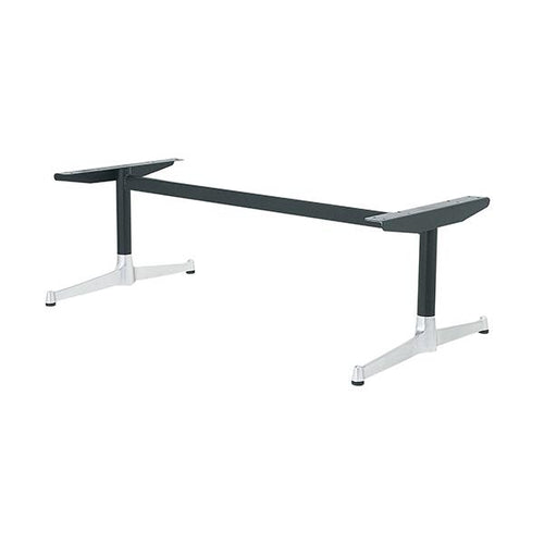 アルミ鋳物長イス脚 サイズ：A550×高さ450mｍ迄指定可×間口(芯々)1300mm 品番：SL-B 塗装カラー：14AM ポール：42φ