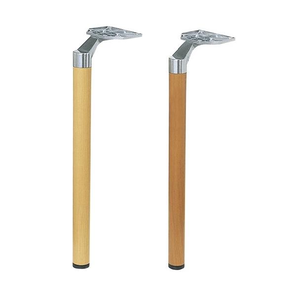 アルミダイキャストテーブル脚(1本） サイズ：高さ670mm 品番：SP-POLE-D.X カラー： ブラウン/ナチュラル（鏡面＋木目調塩ビシート）※選択可 ポール：50φ