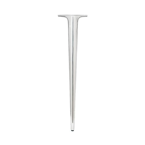 アルミ鋳物テーブル脚（1本） ベースサイズ：高さ670mm 品番：SS-101 材質：AC-7A/アルマイト仕上げ アジャスター付き
