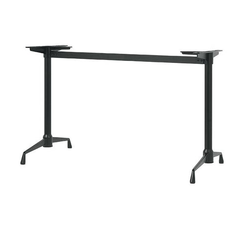 アルミダイキャストテーブル脚 ベースサイズ：A600×高さ700mm迄指定可×間口（芯々）1600mm 品番：SS-LS-600 塗装カラー：44 ポール：42φ