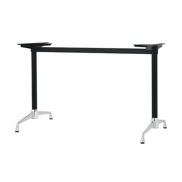 アルミダイキャストテーブル脚 ベースサイズ：A750×高さ700mm迄指定可×間口（芯々）1600mm 品番：SS-LS-750 塗装カラー：14AM ポール：42φ