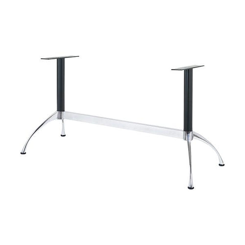 アルミダイキャストテーブル脚 ベースサイズ：A650×B195×高さ700mm迄指定可×間口（芯々）1000mm 品番：SS-V-360 塗装カラー：14 ポール：60φ