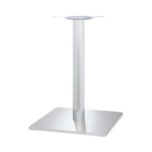 ハヤシ ステンレスH.Lベーステーブル脚 サイズ：A500×B500×高さ700mmまで指定可　ポール：101φ カラー：ポールステンレスヘアーライン  品番：ST（ステンレスH・L）
