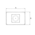 ハヤシ スチールベーステーブル脚 ベースサイズ：A700×B460×高さ700mmまで指定可 品番：TST-5D 塗装カラー：22 ポール：101φ