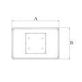 ハヤシ スチールベーステーブル脚 ベースサイズ：A700×B460×高さ700mmまで指定可 品番：TST-5D-F 塗装カラー：44 ポール：25φ×4本 (200P×150)
