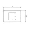ハヤシ スチールベーステーブル脚 ベースサイズ：A700×B460×高さ700mmまで指定可 品番：TST-5D-L 塗装カラー：99 ポール：139φ