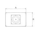 ハヤシ ステンレスH.Lベーステーブル脚 ベースサイズ：A600×B400×高さ700mmまで指定可 品番：TST （ステンレスH・L） カラー：ポールCRヘアーライン ポール：101φ